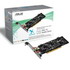 PLACA DE SOM ASUS XONAR DS 7.1 DOLBY/DTS PCI;  SNR 107dB 12 vezes mais  claro do que a maioria das soluções onboard