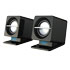 COLUNAS 2.0 KINYO UC-03 (1W RMS) PRETO 3.5MM POWERED BY USB